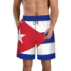 Men's Cuba Flag Beach Pants Shorts Surfing M-2XL Polyester Swimwear Running 1