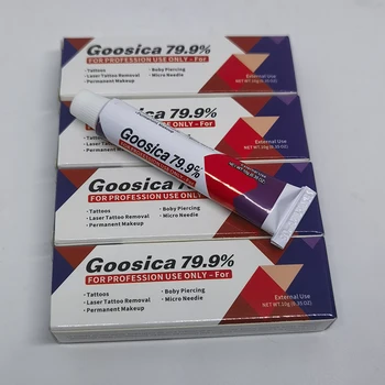 Nuova crema per tatuaggi Goosica 79,9% di alta qualità prima del trucco permanente Microblading Sopracciglio Labbra Pelle del corpo 10g