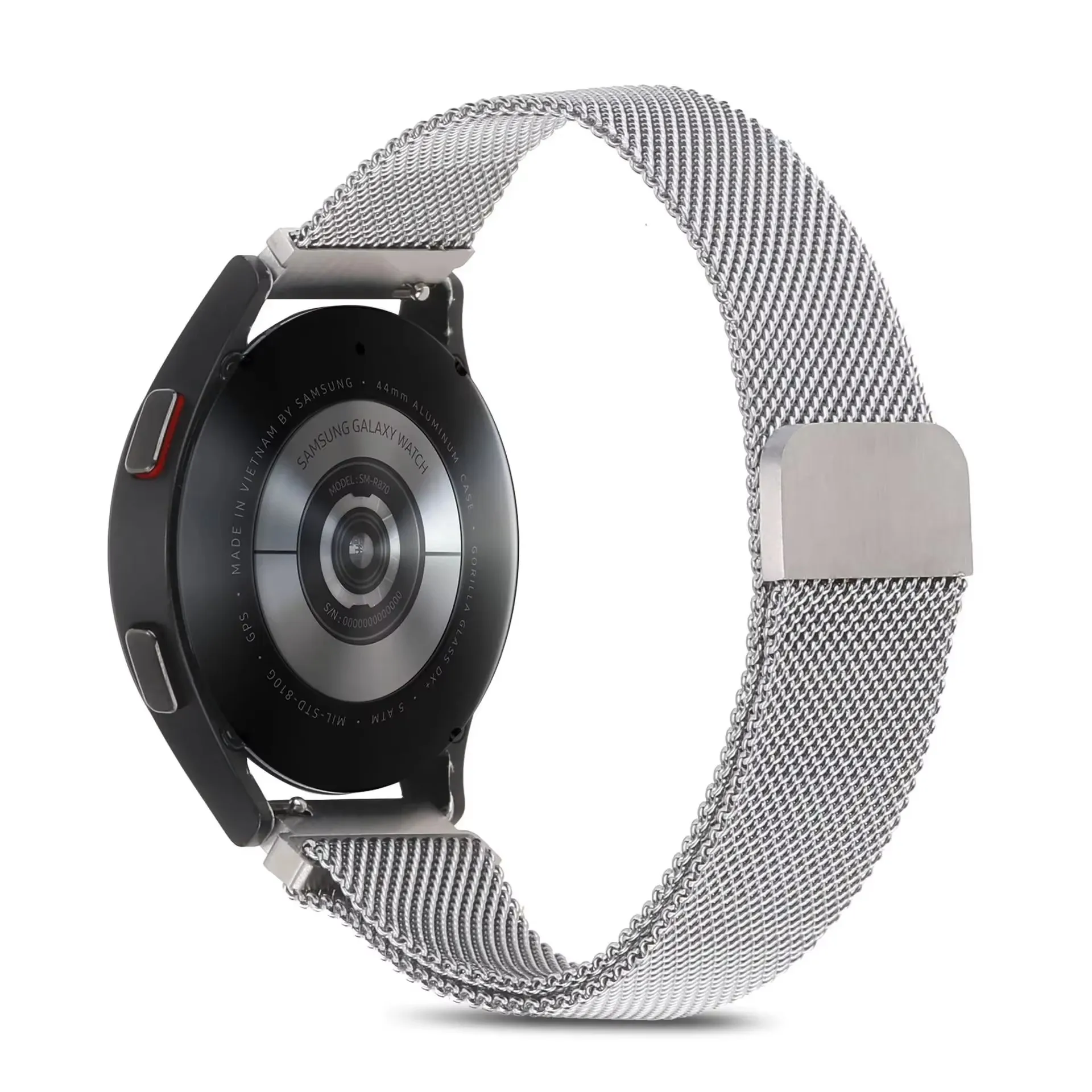 Stainless Steel 22mm Metal Wristband Strap