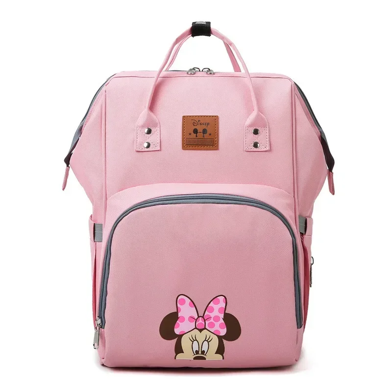 Disney Mickey Mouse Cartoon Diaper bag Backpack Shoulder Bag Minnie Multifunctional Large Capacity Handbag Schoolbag diaper bag diaper backpack