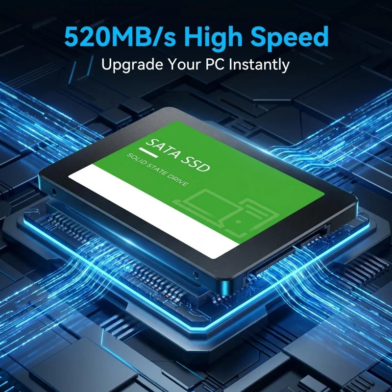 SATA III 2.5인치 내장형 노트북 SSD 하드 드라이브 - PC 및 노트북 저장용량 업그레이드 128GB 240GB 480GB 512GB 고속 옵티