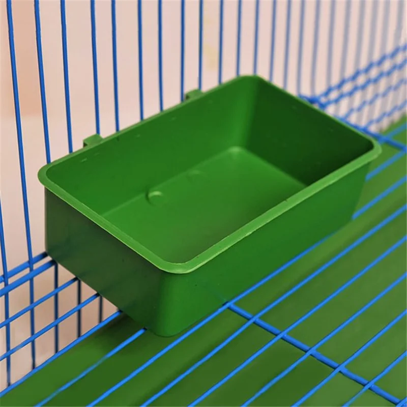 Multifunction Creative Green Food Tray Parrot Bathtub Animal Cage Shower Box bird bath basin