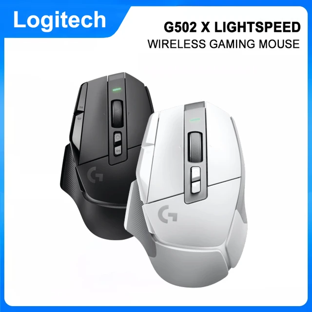 Logitech G502 X Lightspeed Wireless Gaming Mouse (White) with 4-Port USB  3.0 Hub 