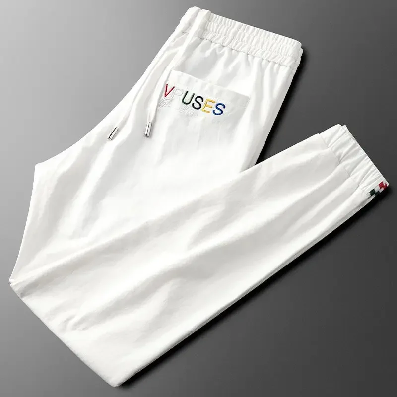 

Summer Thin Men's Casual Pants, Quick Drying Ice Silk Sports Pants,