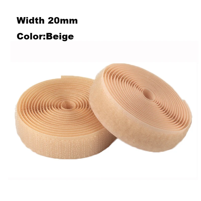 Colorful 20mm Sew-On Hook and Loop Tape - Nylon Fastener Straps