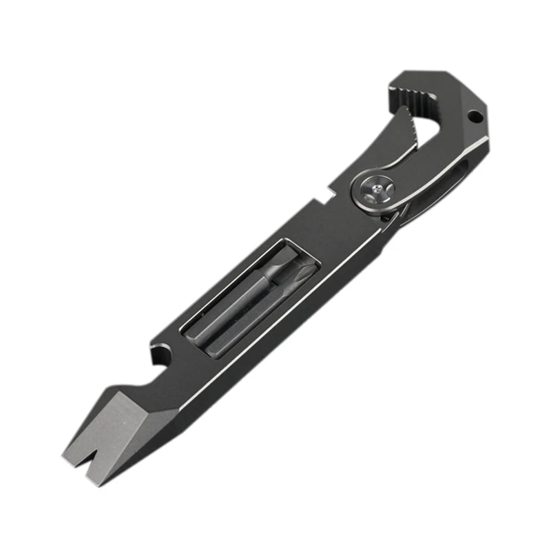 

EDC Portable Pocket Multifunctional Crowbar Horn Turtle Box Disassembers Bottle Wrench Accessory