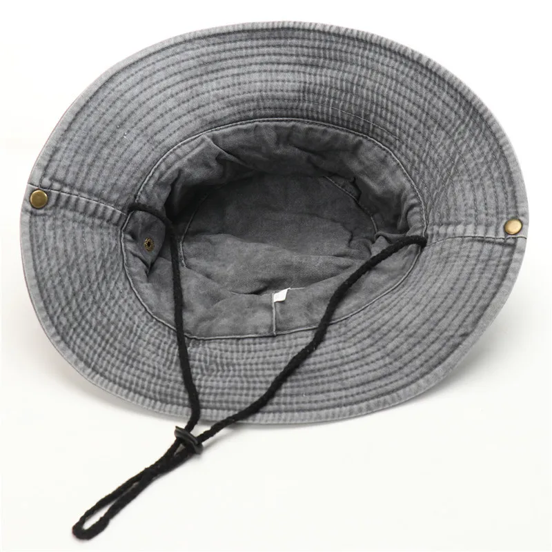 Hut Baumwolle gewaschen Fischer mütze Herren Outdoor Sonnen hüte Wandern Sonnenhut lässig Wandern Angeln Kappen Eimer Hut Casque tte – Detail 24