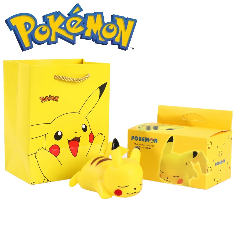 Pokemon Anime Pikachu Night Light Kawaii Nursery Bedside Lamp For Kids