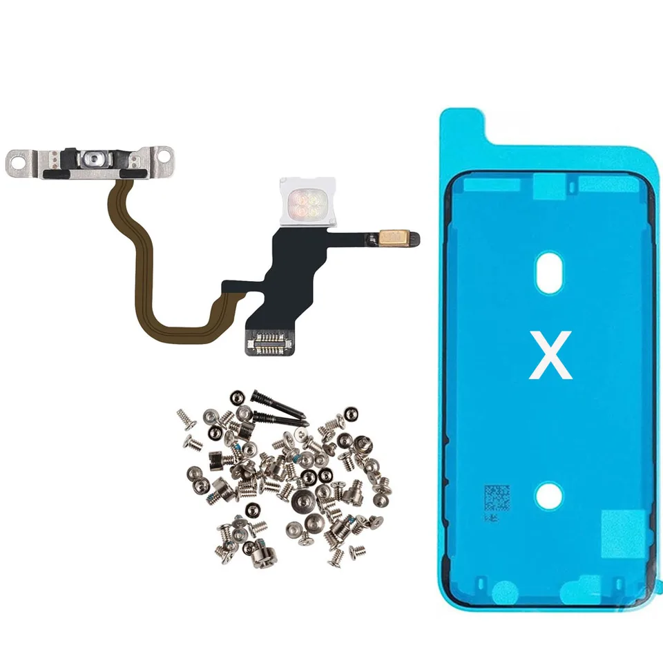 Bouton Power/Volume Avec Flash Pour IPhone XR - Remplacement - Noir - Neuf