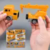 16/26/35pcs/set Magnetic Transformer Engineering Vehicle Assembly Playset Multi-functional Combination Transform Robot Toys 3