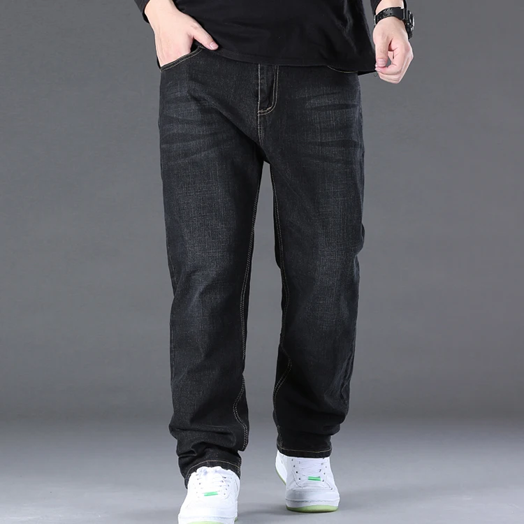 Jeans for Men Big Size 28-50 Denim Fabric Large Size Pants for Fat People 45-150kg Jeans Hombre Wide Leg Jeans Pantalon Homme 4