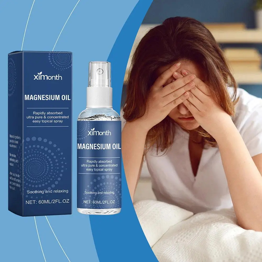 Magnesium Oil Spray 60ml Magnesium Oil Spray Bottle With Magnesium Chloride Topical Supplement For Skin Application And Dermal Absorption