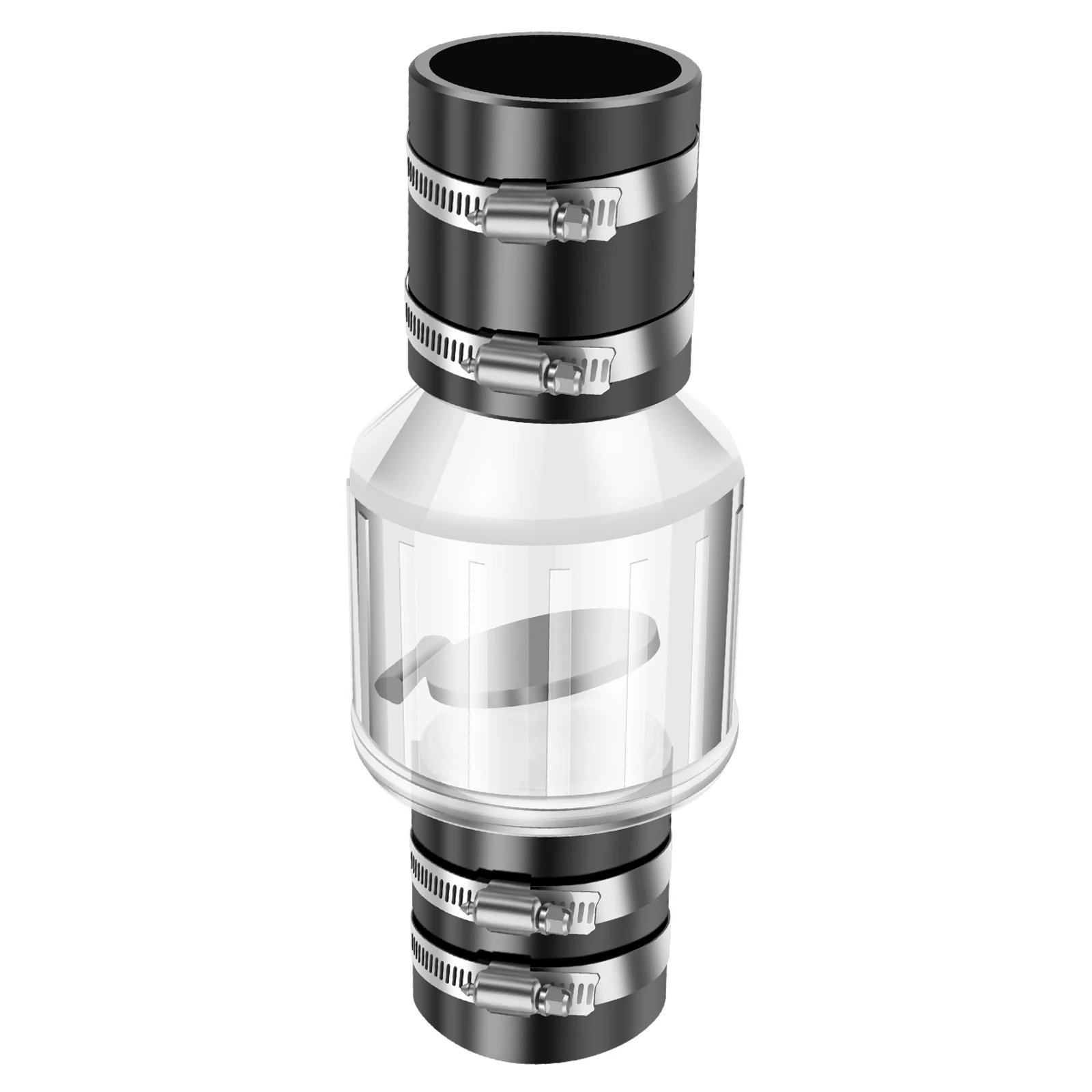 Silent Check Valve 1-1/2" Buna-N Couplings Sump Pump Life