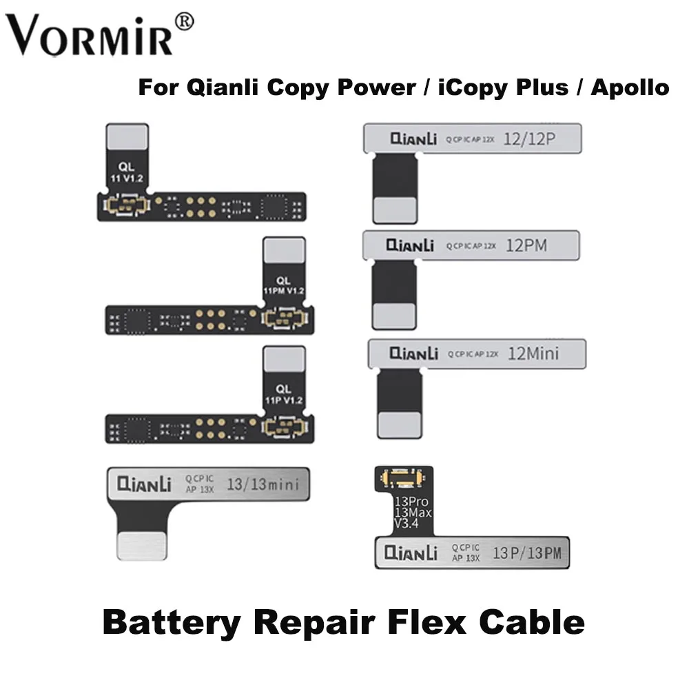 Qianli Battery Flex Cable Fpc Linea Di Volo Esterna Piccola Scheda Per Serie 11-13 Pro Max Per Copy Power/Icopy Plus/Apollo One