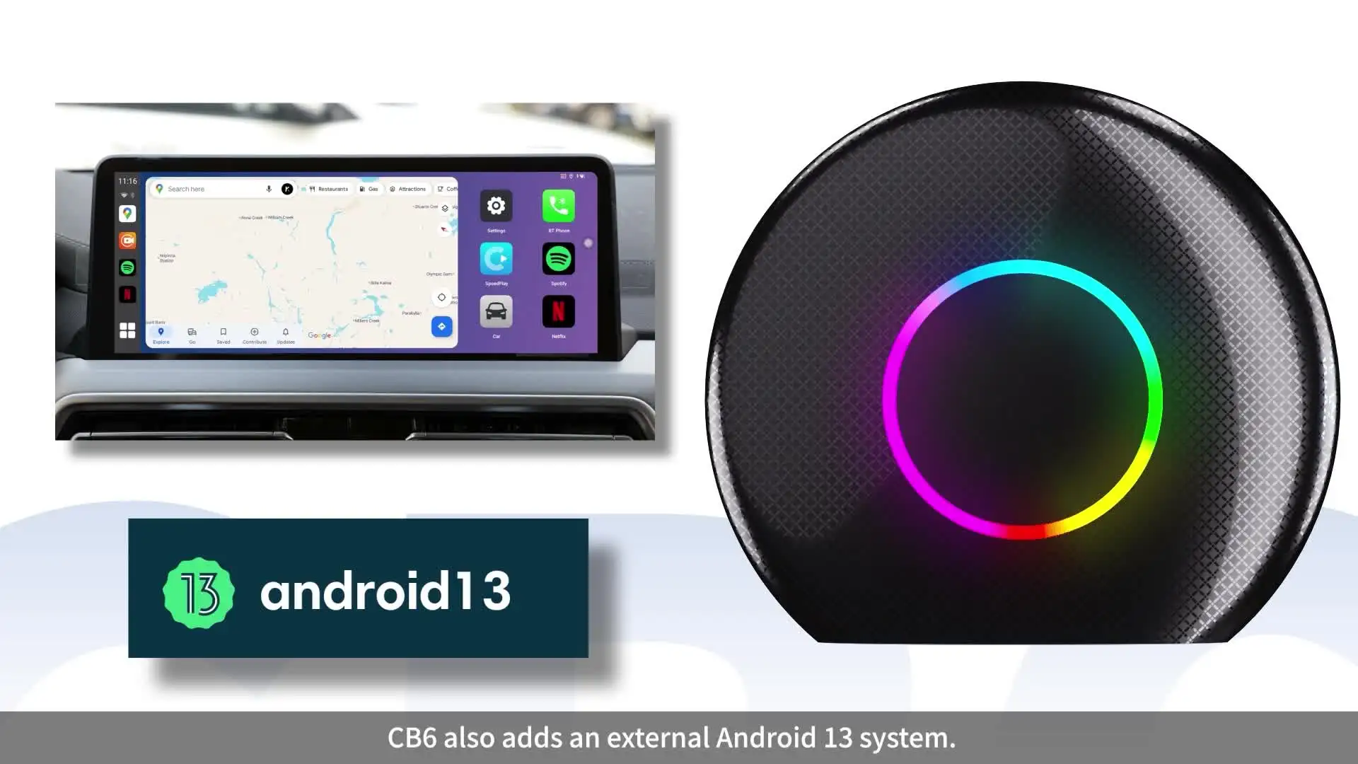 ATOTO Car AI Box Ring Kit Smart Android System Wireless