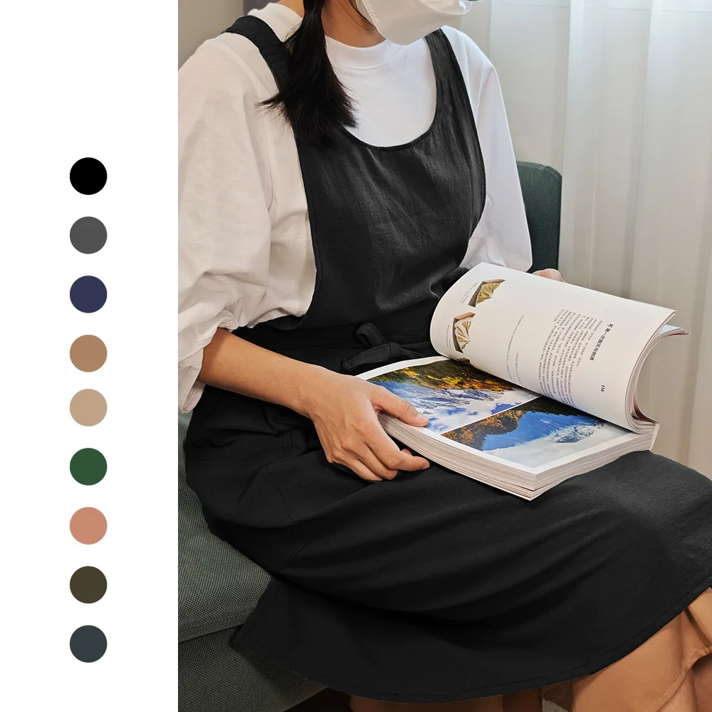 Cotton Linen Women Apron for Kitchen and Florist Use