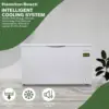 Freezer - White, Large Storage for Families, Space-Saving Flat Back, Front Drain, Garage Ready - By Hamilton Beach 6