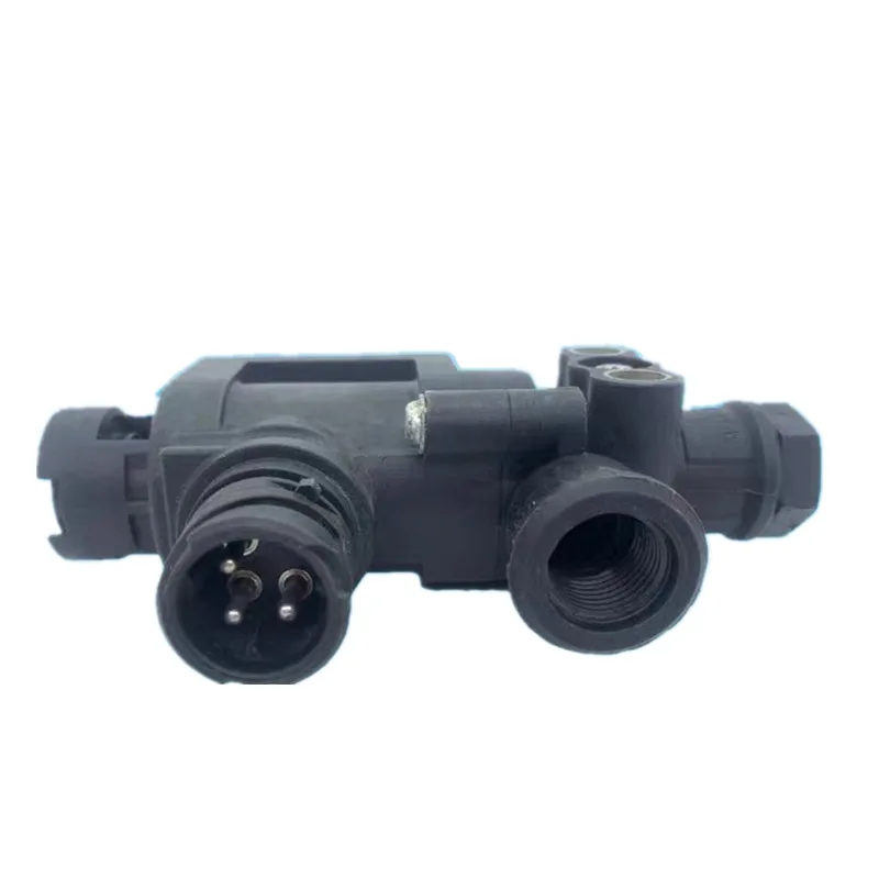 DZ97189716021 Solenoid Valve SHACMAN X3000 2-position 3-way Exhaust Brake Switch Original Truck Parts truck spare parts