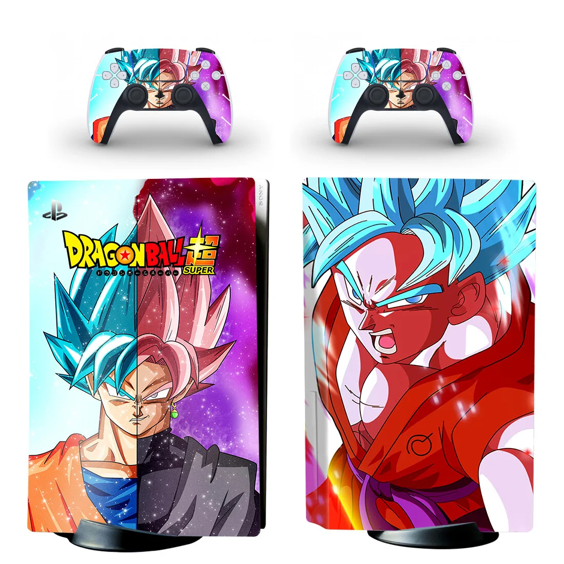 Goku Vegeta Dragon Ball Z Decals for PS5 Standard Disc Digital