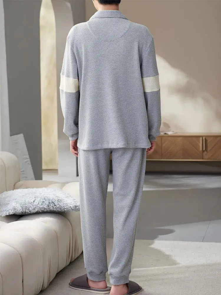 Pajamas for Couples Cotton Pajama Silk Home Clothes New in Men's Sleepwear Mens Pyjamas Nightie Full Body Sleeping Set Quilted