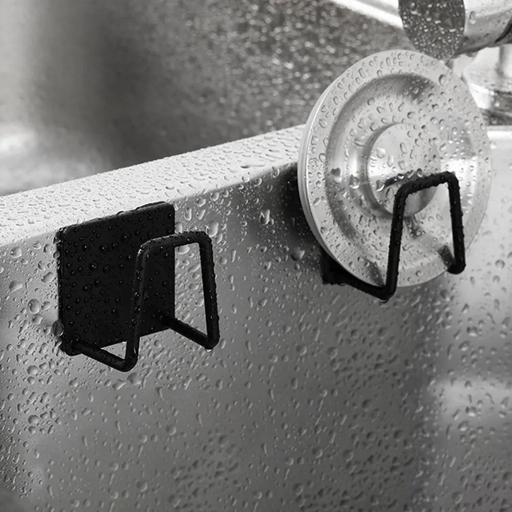 Description Picture 5 of item2/4/6 Pcs Hook Accessories Kitchen Storage & Organization Organizer Sponge Holder Stainless Steel Bracket Wall Shelf Bathroom