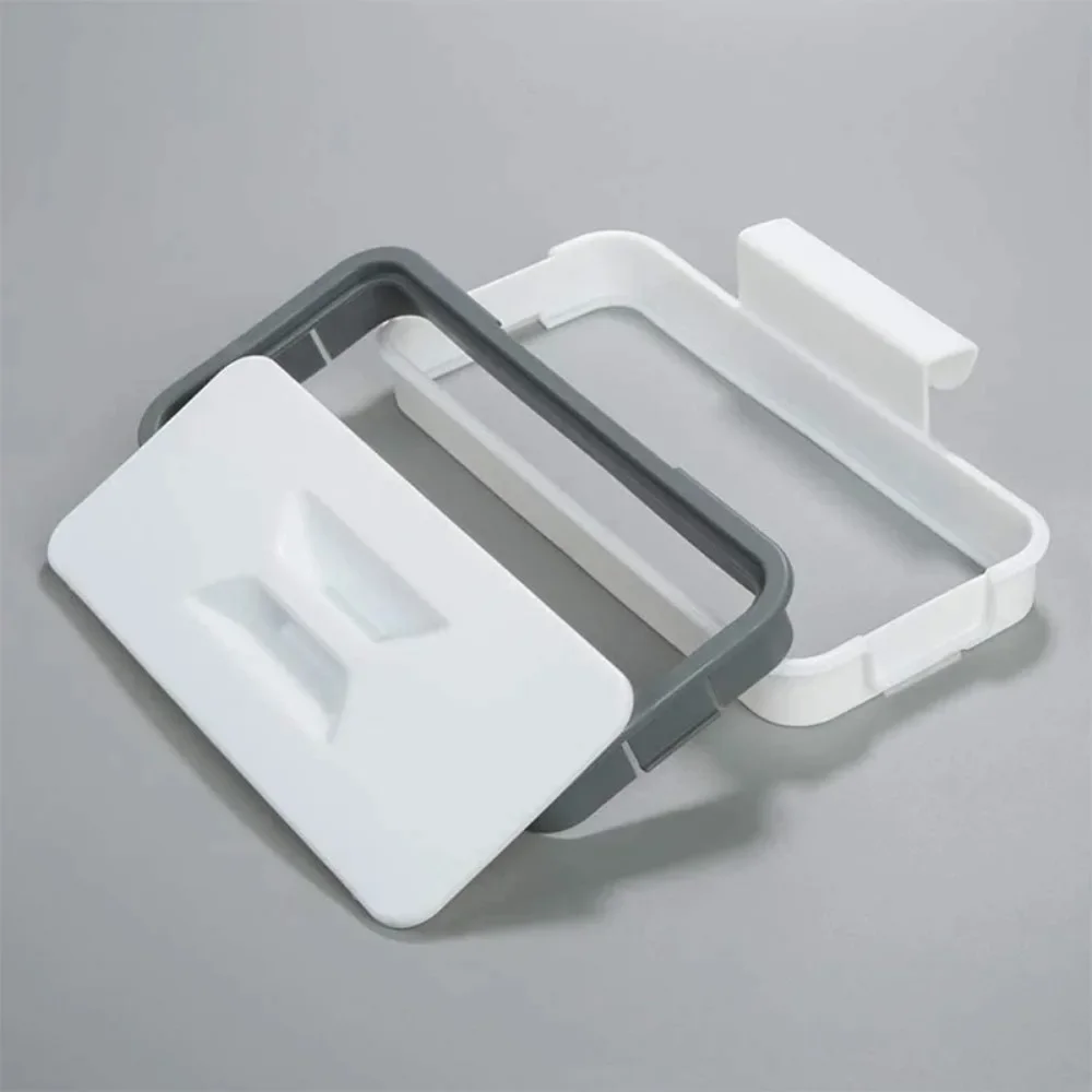 1PC  Garbage Hanging Bag Kitchen Trash Storage Rack Bag Hook Scouring Pad Dry Shelf Holder Kitchen Organizer Dish Rack 3