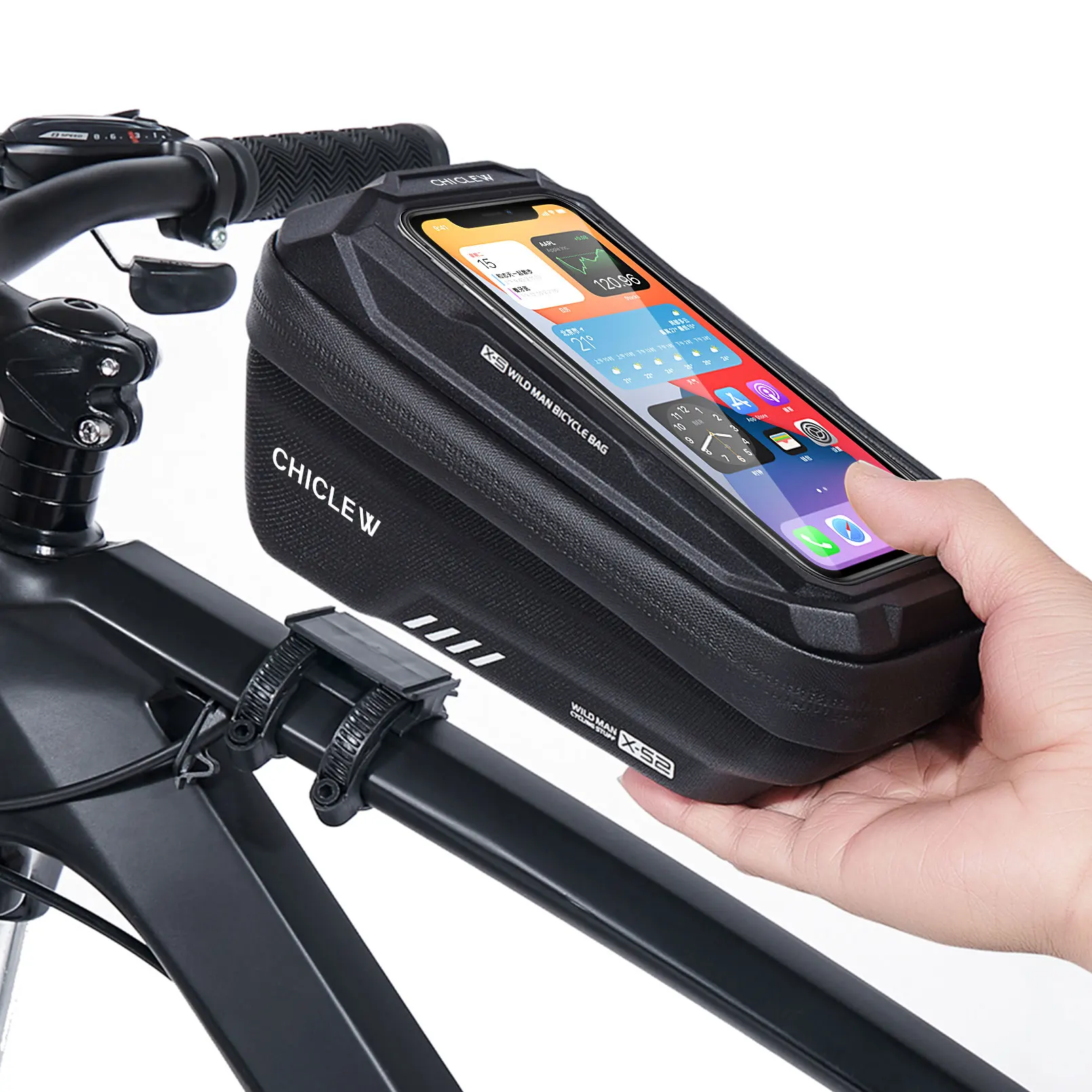 time limit of 50 discount Wheel up Bicycle Bag MTB Frame Bag Mobile