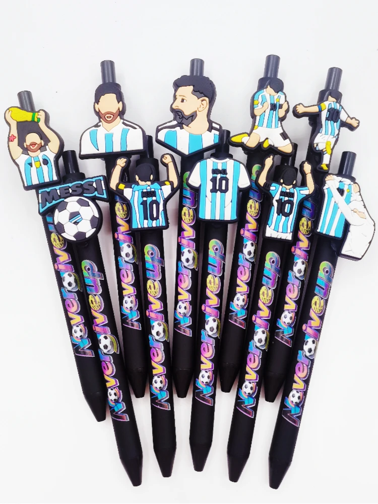 8/12 Stück Geschlechtsneutralstift mit Fußballcharakter-Thema, Kugelschreiber der Fußballcharakterserie, kreatives Geschenk, geschlechtsneutraler Stift – Detail 4