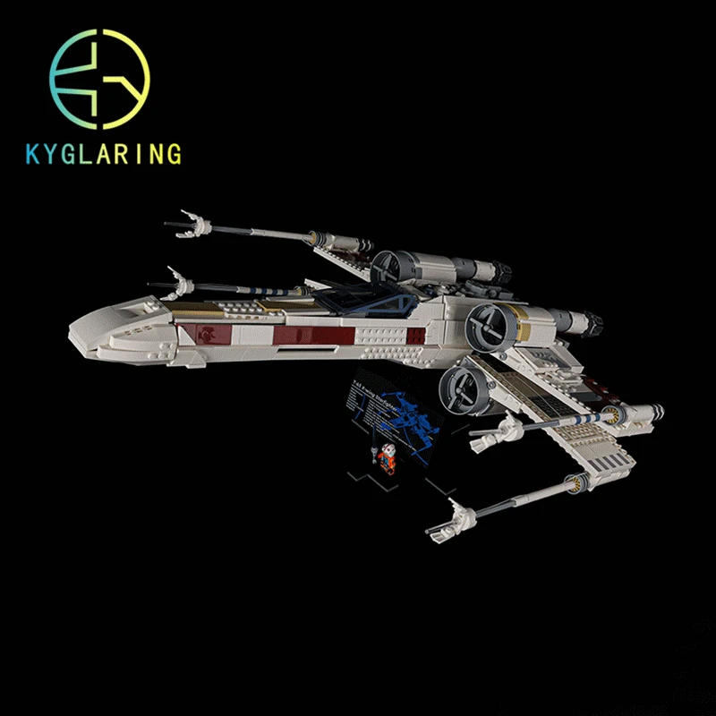 Kit Luci Led Kyglaring Per Modello Di Blocco Starfighter X-Wing 75355 (Non Inclusi)