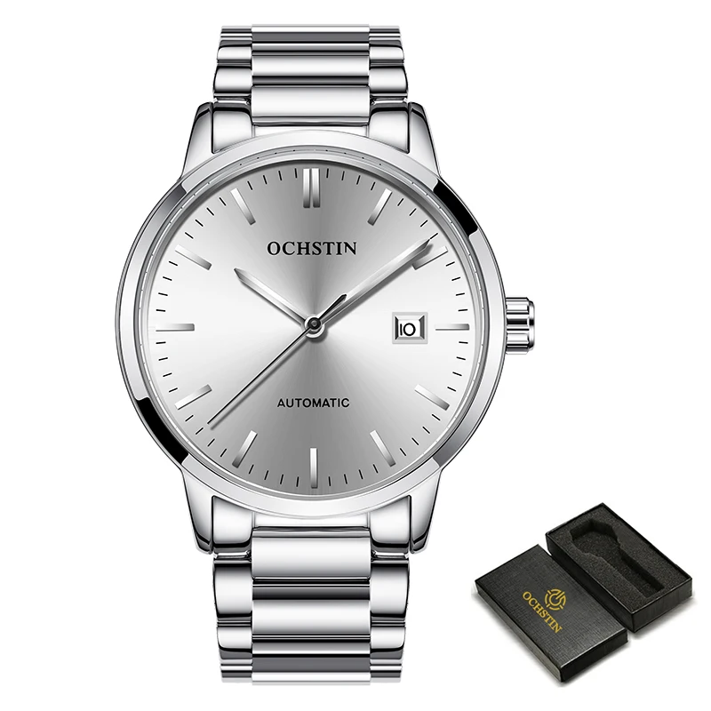 OCHSTIN Nuovo orologio da polso meccanico di lusso da uomo in acciaio inossidabile GMT Orologio da uomo automatico Hardlex di alta qualità Reloj Hombre 2022_voghion.com
