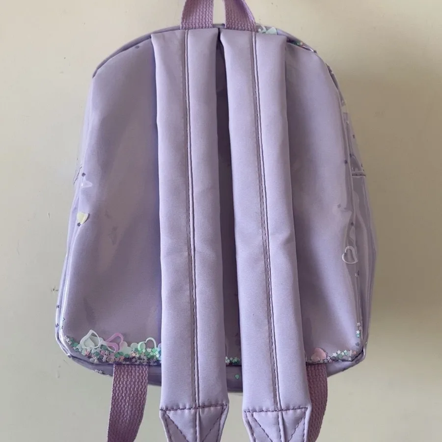 Disney spring new children's backpack Girl Stitch press plastic backpack cartoon mickey mouse