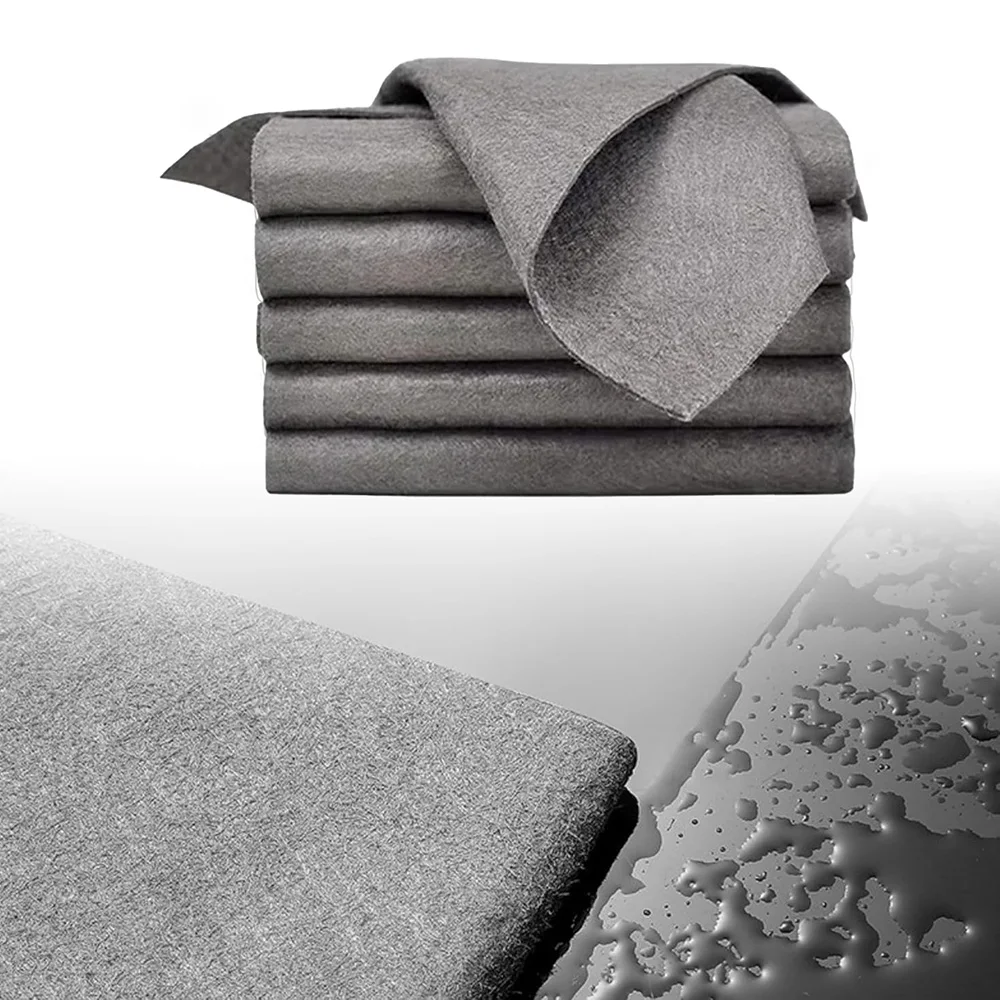 Reusable Cleaning Cloths 10-Pack Polyester Fiber Set Household Car Cleaning