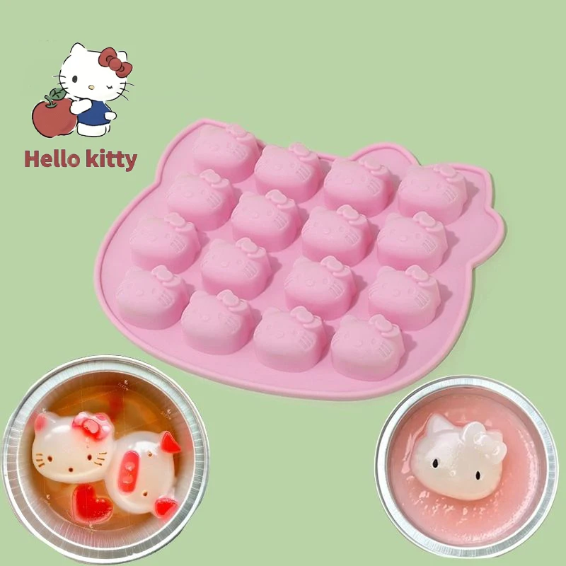 

Забавный кухонный инструмент, милый торт Hello Kitty, мой мелодия, Kuromi, силиконовый бисквит, инструмент для выпечки шоколада, форма для льда