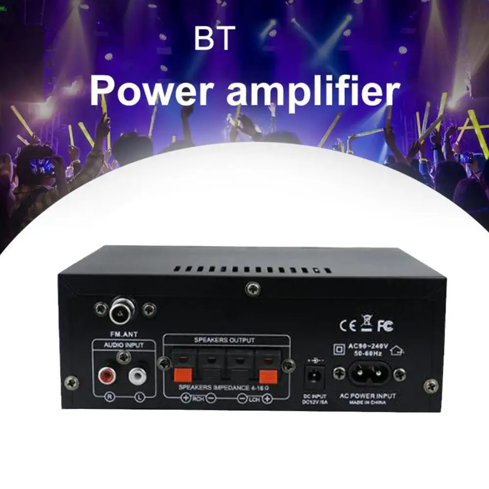 

1 Pcs Mini HIFI Digital Bluetooth Audio Power Amplifier Amplifier Amplifier New Drive Two Bluetooth USB AK45 Channel Amplif C0H1