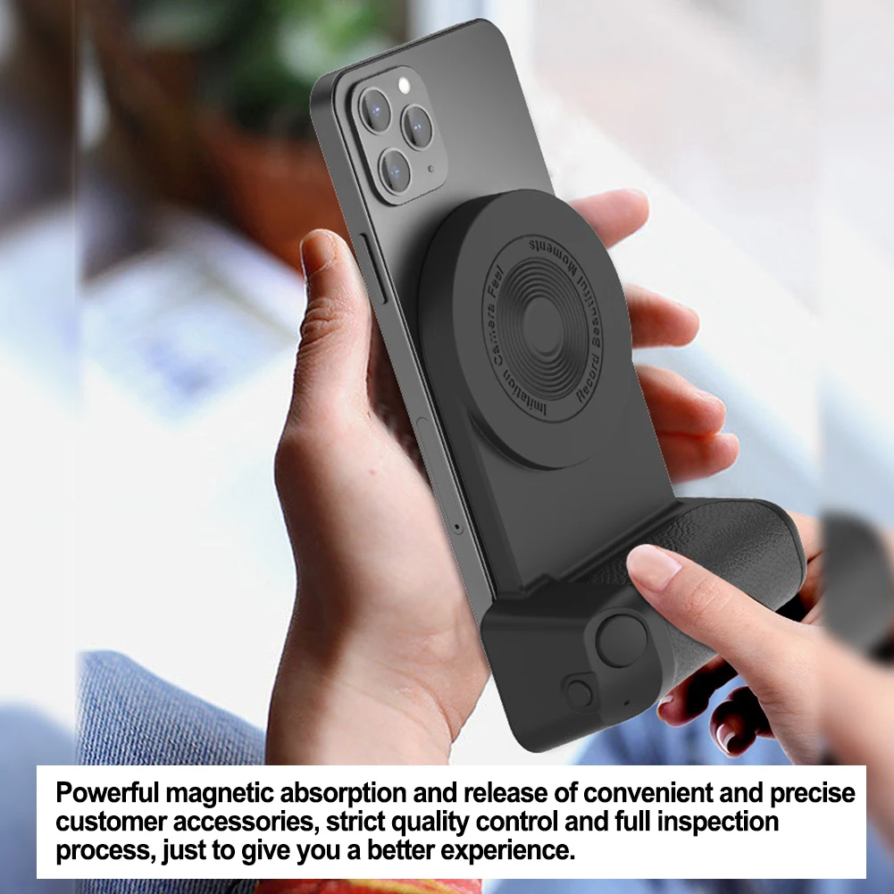 Magnetic Camera Handle Photo Bracket Bluetooth-compatible Handheld Grip Phone Selfie Device Magsafe Desktop For IOS For Samsung