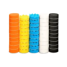 

50pcs 3 Inch/75mm Car Polishing Sponge Foam Pads Discs Car Cleaning Buffing Waxing Tool Car Body Scratch Repair Tool
