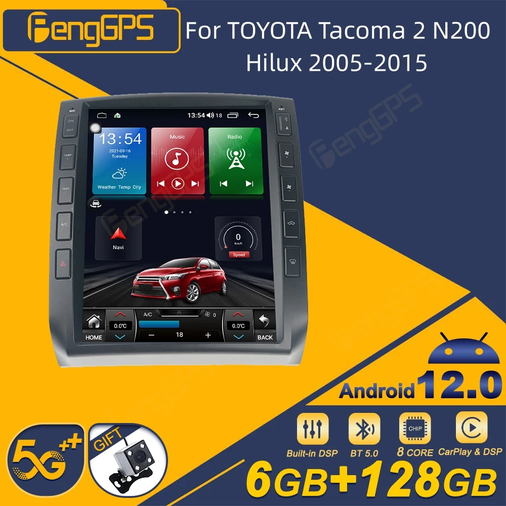 

Автомагнитола 2DIN для TOYOTA Tacoma 2 N200 Hilux 2005-2015 Android, стереоприемник, Авторадио, мультимедийный плеер с GPS Навигатором, головное устройство