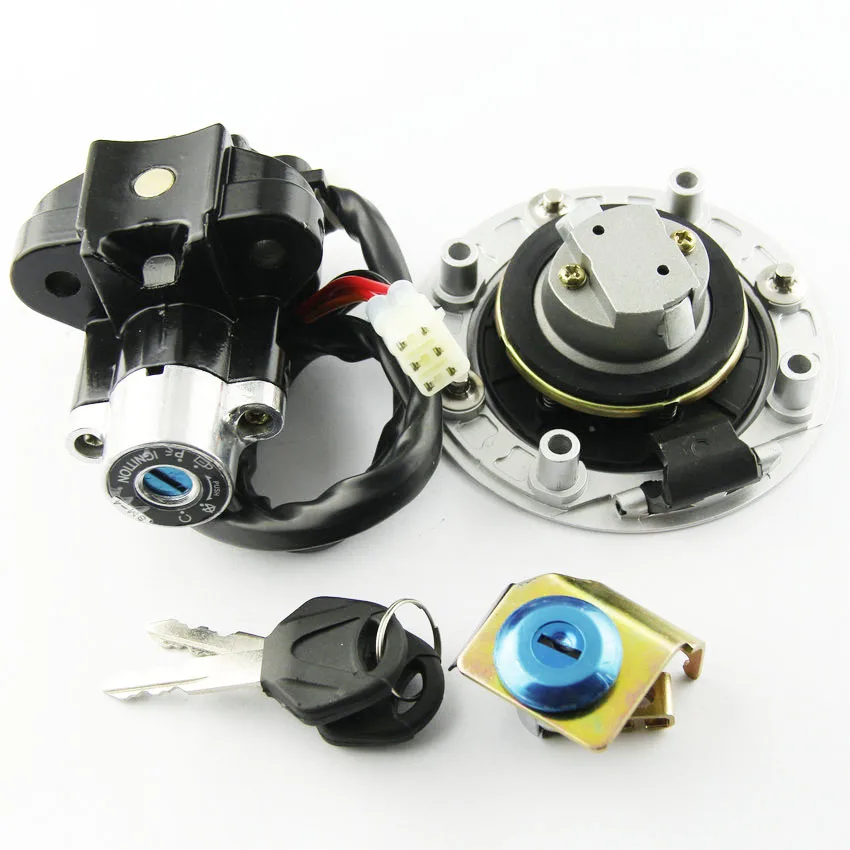 Motorrad-Schlüssel-Kraftstoffdeckel-Kit Zündschalter für Suzuki SV650 GSXR600 GSXR750 GSXR1000 DL650 V-Strom DL1000 V-Strom GSX1400 Teile – Detail 4