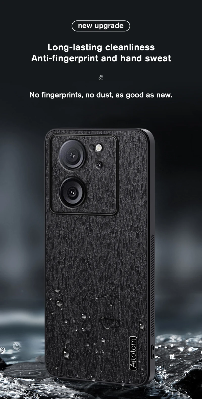 Shockproof Protective Case For Xiaomi 13T 5G Pro Tree Grain Leather Back Cover Xiomi Redmy Redmi K60 Ultra Phone funda_voghion.com