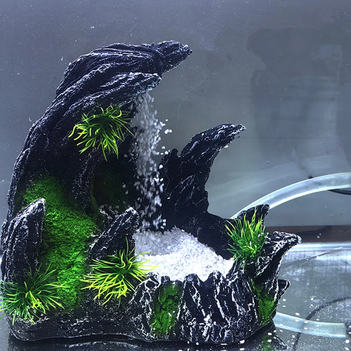 

Landscape Aquarium Fish Tank Decoration Resin Aquarium Mountain Waterfall