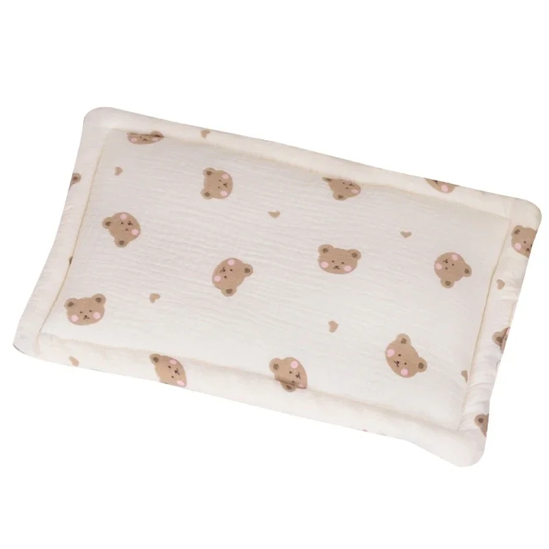 وسادة ناعمة ومسامية لحديثي الولادة من القطن توفر راحة مريحة للرضع للأولاد والبنات متينة
