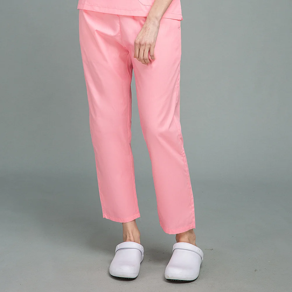 Dental Clinic Nursing Scrubs Pants Nurse Uniforms 3 Pockets Work Trouser Pet Grooming Women's Surgical medical scrubs