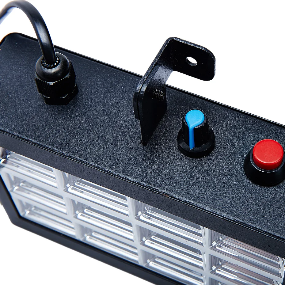 LED Stage Light 18 LED Strobe RGB Flash Sound Activated Variable Speed For Club Disco Party DJ Holiday