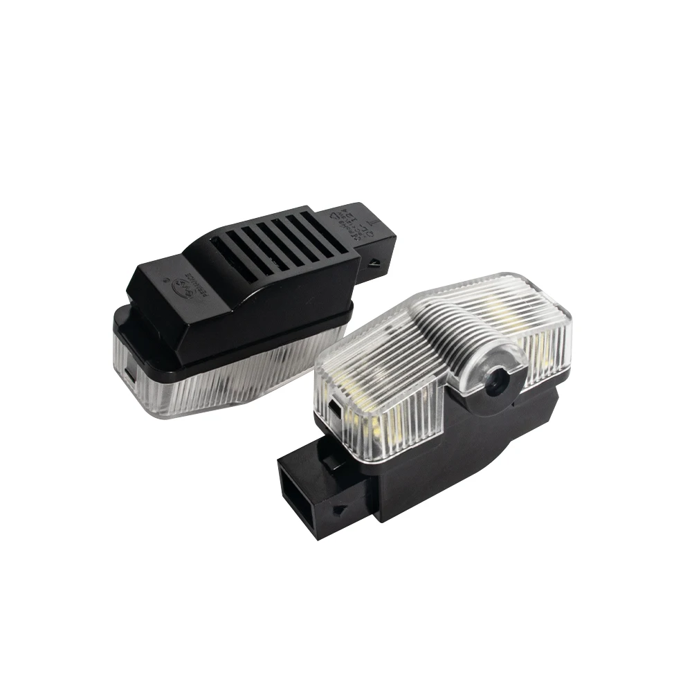 2 Pcs Car Door Light Welcome Laser 3D Projector Accessori Per Lo Styling Automatico Ghost Shadow Lamp Per Octavia Kodiaq Karoq Yeti 2017