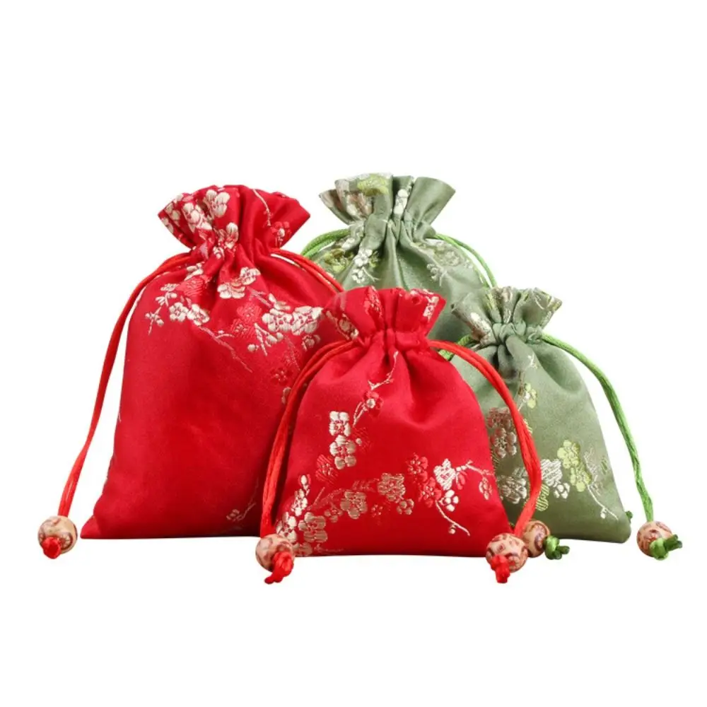 

Сумка для хранения с вышивкой, Подарочная атласная сумка на шнурке для упаковки ювелирных изделий, сумка для конфет на шнурке, Подарочная сумка на шнурке для свадьбы
