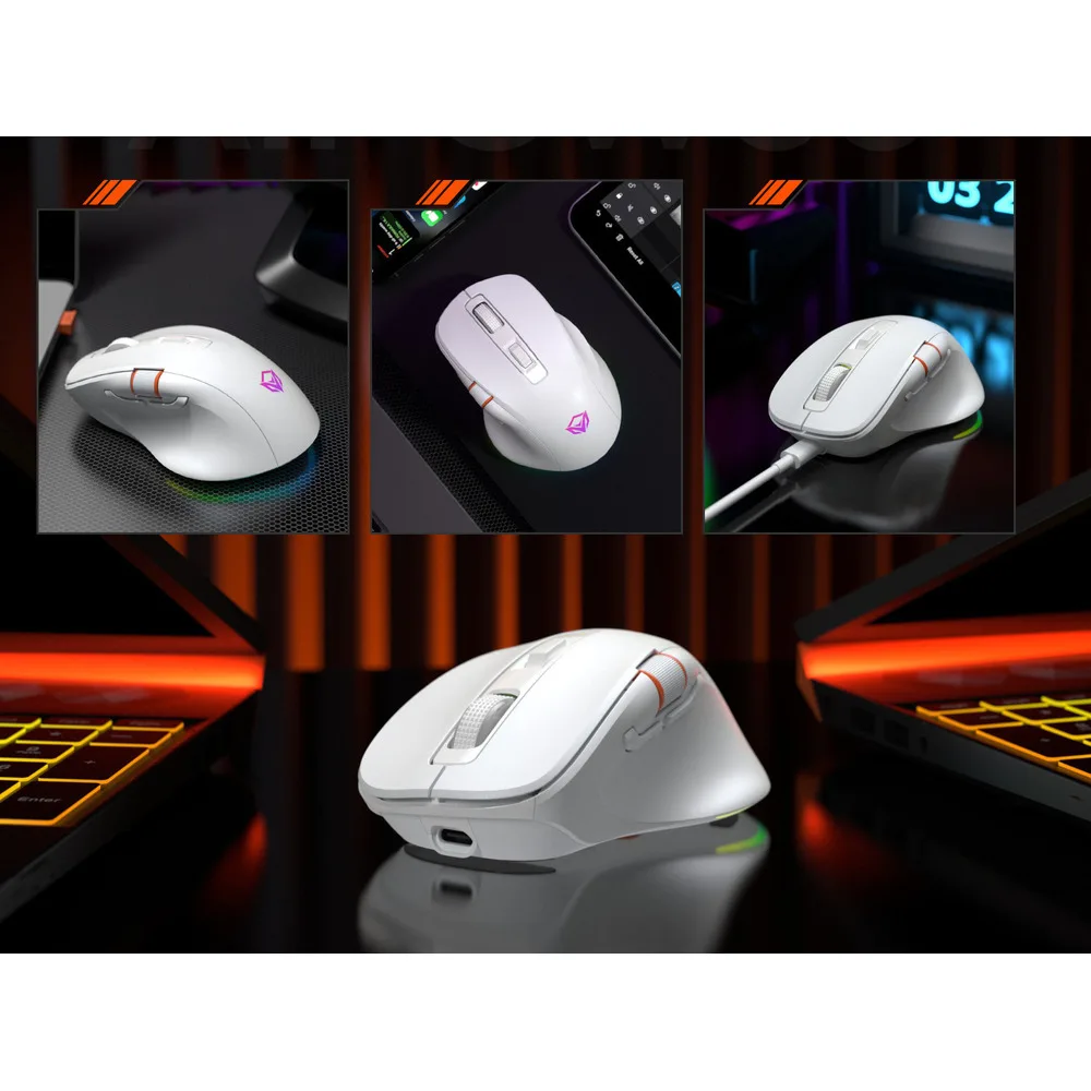 MEETION Mishen GW32 Bluetooth the third mock examination charging mechanical game office wireless mouse notebook_voghion.com