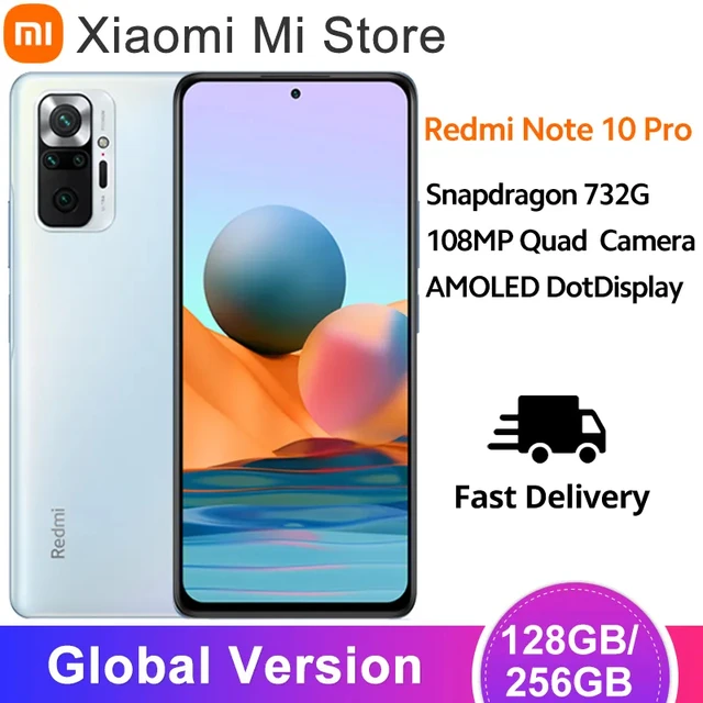 World Premiere In Stock] Global Version Xiaomi Redmi Note 10 Pro 108MP  Camera Snapdragon 732G 120Hz AMOLED Display - AliExpress