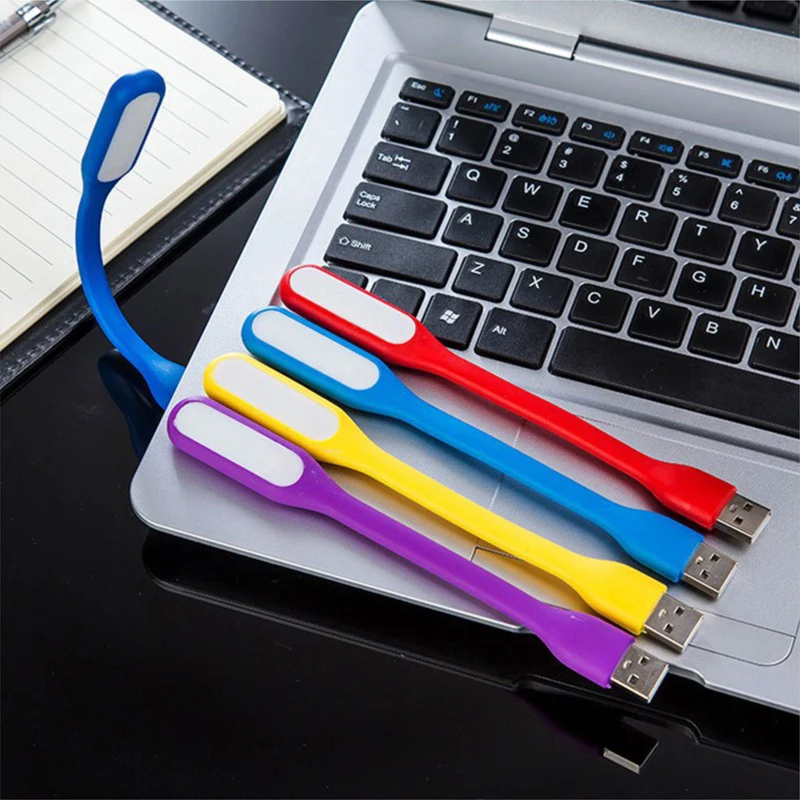 5V USB LED Light Portable Mini Book Reading Lamp Power Bank/computer Flexible Bendable Night Desk Book LED Light