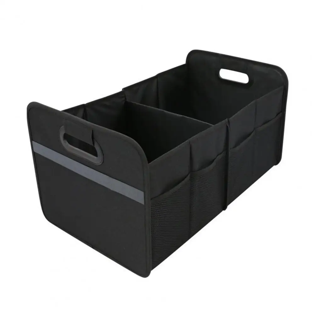 

Car Folding Storage Box Oxford Cloth Multi Compartments Large Capacity Non-slip Auto Storage Case Car Trunk Grocery Organizer