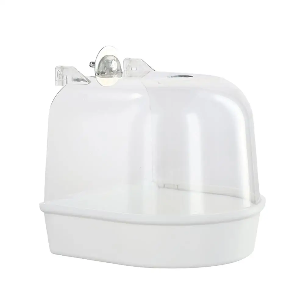 Bird Bath Hanging Waterproof Wear-resistant Easy To Clean Cage-style External Bath Parrots Mynas